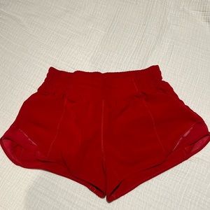 Lululemon High Rise Hotty Hot Shorts 2” inch seam
